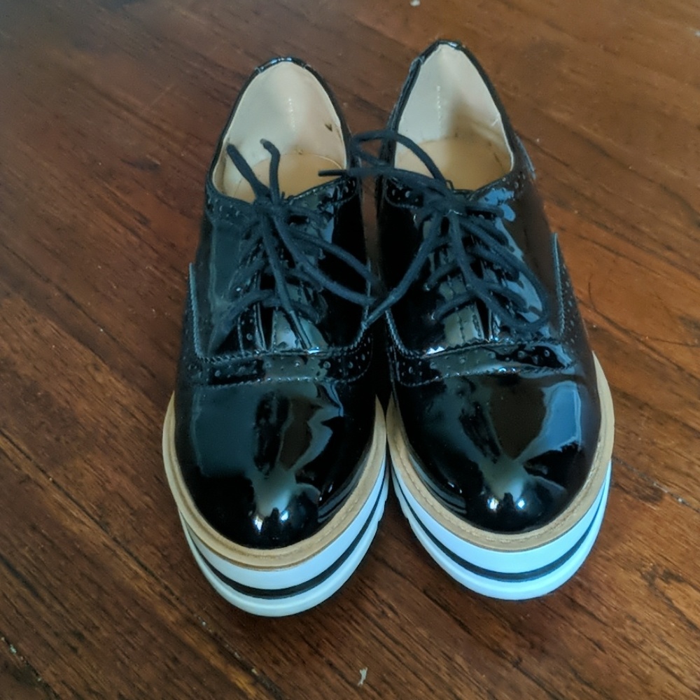 Platform wingtip shoes 6